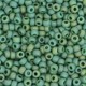 Miyuki rocailles Perlen 11/0 - Opaque glazed frosted turtle green 11-4699